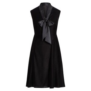 Lauren Ralph Lauren Black Velvet Midi Dress – Size 16 – NWT